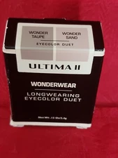 Ultima II Wonderwear Longwearing Eye Color Duet NEW IN BOX Wonder Taupe/Sand