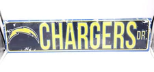 Los Angeles Chargers Licensed NFL Distressed Street Aluminum Wall Man Cave Sign