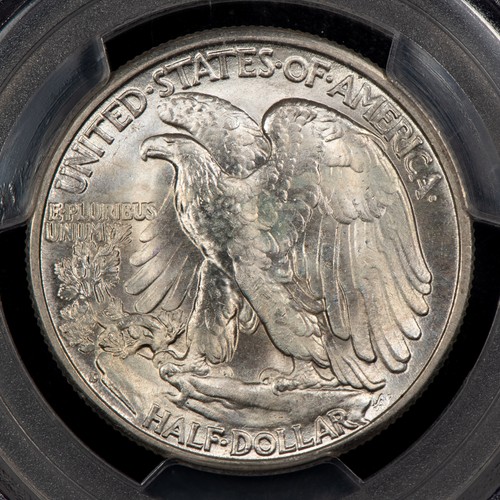 1946-D 50c Walking Liberty Silver Half Dollar - Blazer - PCGS MS 66 - SKU-X4881 - Picture 4 of 4