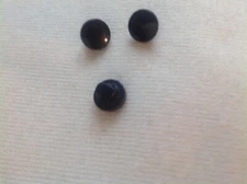 NEW 25 3/8 INCH SHANK BUTTONS BLACK PEARL FINISH