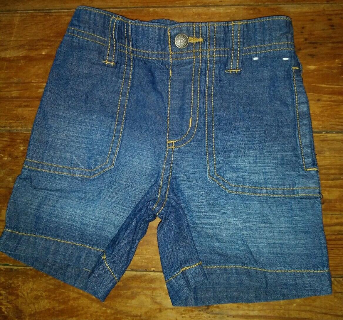 Euc Gymboree baby boy size 6-12 mo Prep Fit denim jean shorts