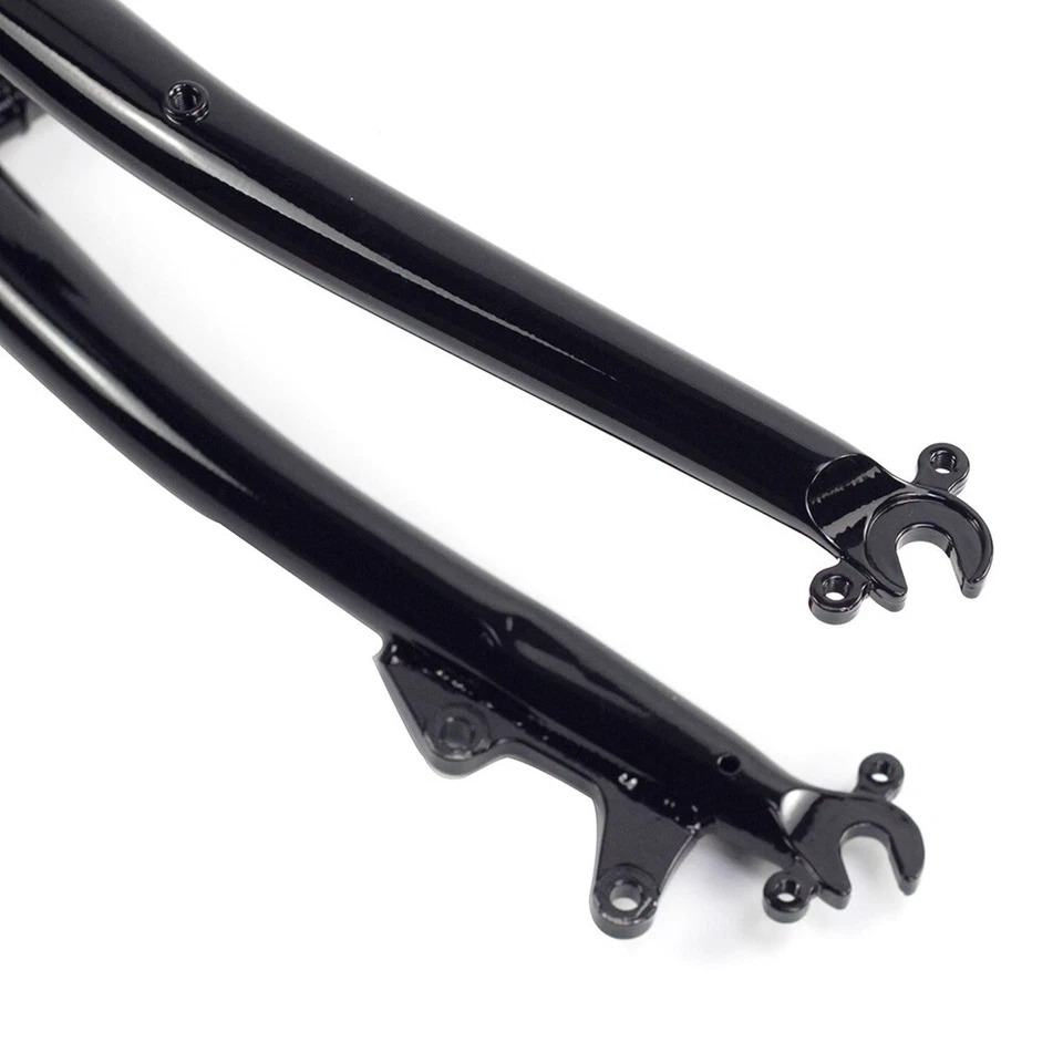 26" Chromoly Steel Touring Bike Rigid Fork 1 inch 25.4mm Disc V Brake Threadless - Image 4 of 4