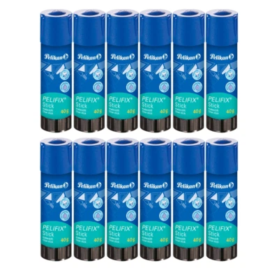 12 x Pelikan Klebestift PELIFIX® 40g Kleber Klebetube Klebstoff Klebestick Leim