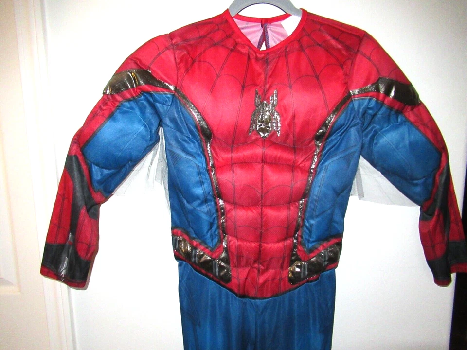 Rubíes Marvel Spiderman Acolchado 1 Pieza Disfraz Juvenil Talla Grande SIN Guantes/Máscara Foto 3 de 4