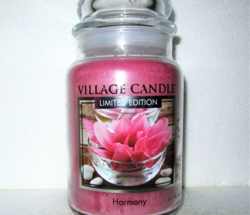 Village Candle "HARMONY" Limited Edition ~Large 26 oz.~Double Wick ~ 2 Wick~ NEW - Picture 1 of 4
