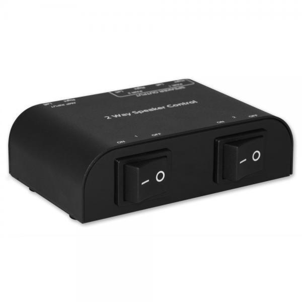 Techly Commutatore Audio per Casse Acustiche 2 vie con Terminali a Pressione