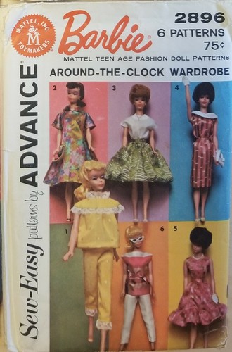 Patrones de costura avanzados Ropa para muñeca Barbie 11 1/2" Grupo A B C D Tú eliges - Imagen 16 de 32