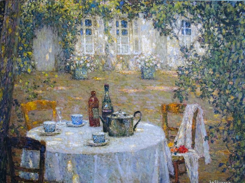 Henri le Sidaner、超希少画・海外レゾネ、新品高級額・額装付 Henri