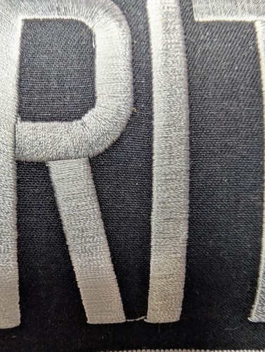 Großer Security Rückenaufnäher Abzeichen Emblem 10,75" x 4 weiß/schwarz für Jacke Weste - Bild 2 von 3