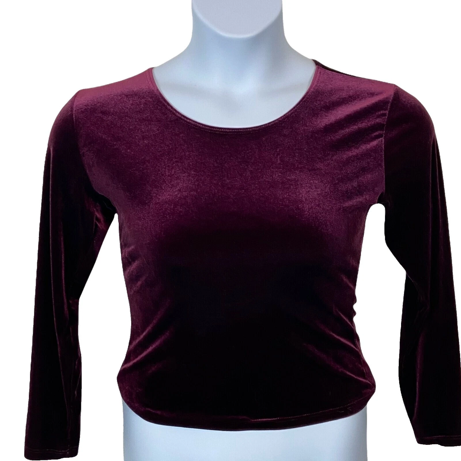 Velour Casual Vintage Tops for Women