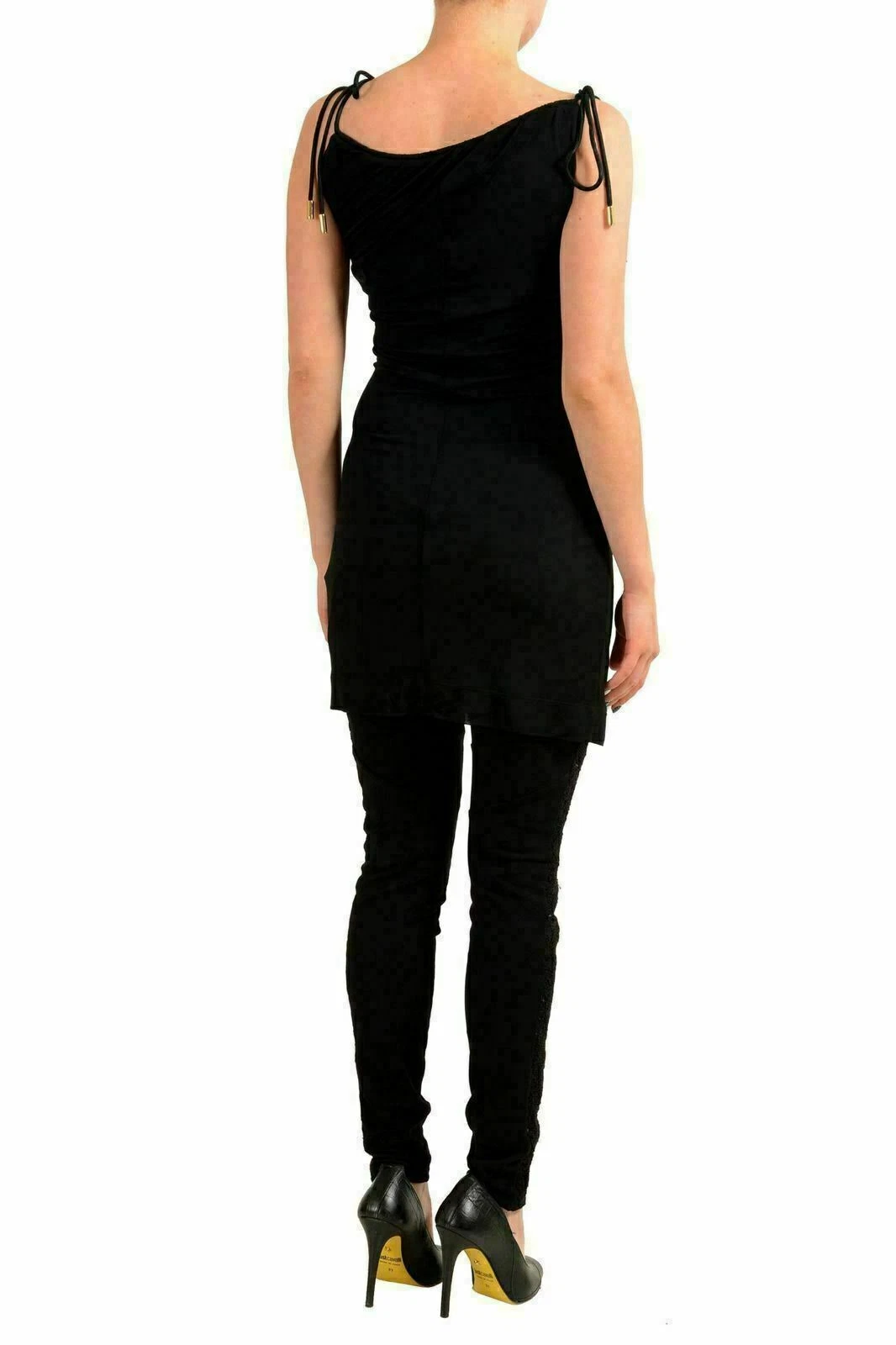 Dsquared2 Abito a tunica donna nero senza maniche US XS IT 38