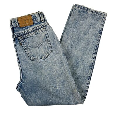 #ad Vintage Levis Jeans Womens 12 Acid Wash High Waist Tapered USA Made 80s 90s $39.99
