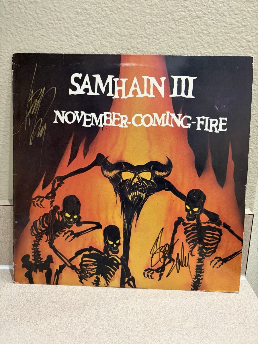 Samhain November Coming Fire 1986 First Pressing Signed By Glenn