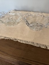 Vintage Imperial Glass Lace Reticulated Crimped Edge Pair Of Candle Holders Vintage Imperial Glass Lace Reticulated Crimped Edge Pair Of Candle Holders