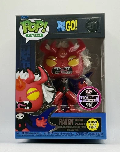 Funko- Digital- Teen Titans Go- Raven as Demon of Azarath- #411- LE 1117
