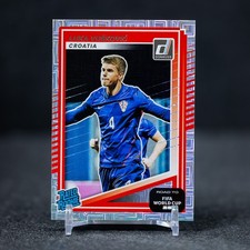 2025-26 Donruss FIFA WC Rated Rookie Luka Vuskovic #215 Silver Maze Croatia