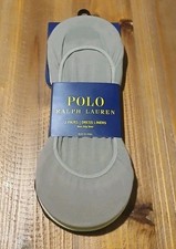 3-Pair Men's Polo Ralph Lauren Dress/Sneaker Liner Socks Sz 6-12 Taupe/Khaki/Blk