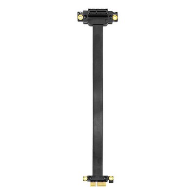 PCIe Extension Cable 90° PCIe Riser PCIExpress 3.0 1 x for Graphics Card Ada...