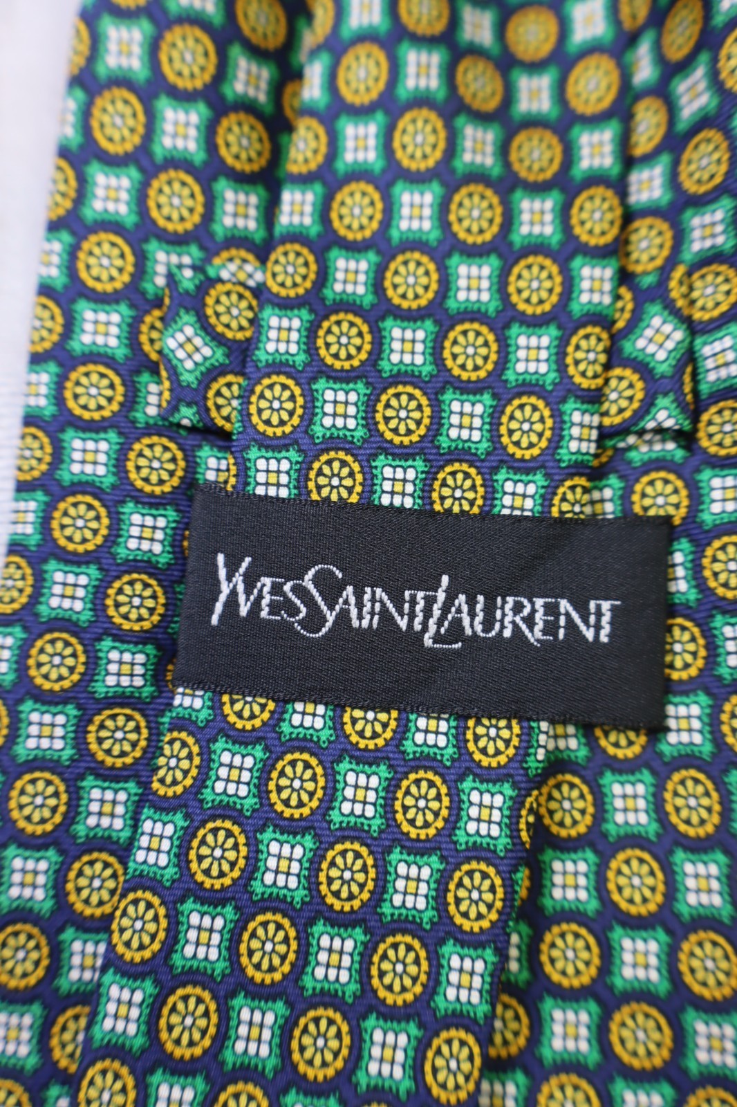 Yves Saint Laurent Seta Silk Tie Cravatta Necktie Made In Italy Vintage Classic thumbnail 5