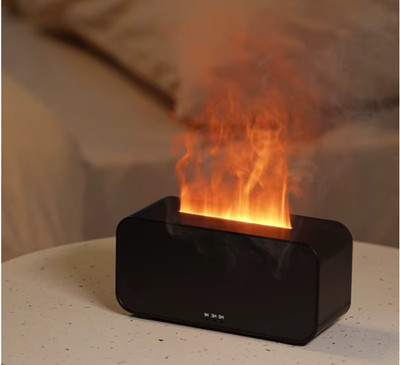 Flame Aroma Diffuser,Fragrance Essential Oil Diffuser Humidifier,with 3D Flame 