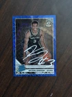 2019-20 Panini Donruss Optic Rated Rookie Keldon Johnson #186 Blue Velocity Auto