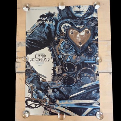 Edward Scissorhands Silver Foil Variant Anthony Petrie 24'' x 36'' Limited 42/65