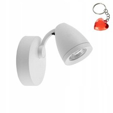 LED Wall Lamp GU10 Modern White + Free Keychain