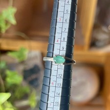 Size 5 Emerald Ring In Sterling Silver