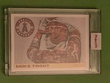 2021 Topps Project 70 - 1955 Topps Baseball Mike Trout #159 1955 Topps Baseball