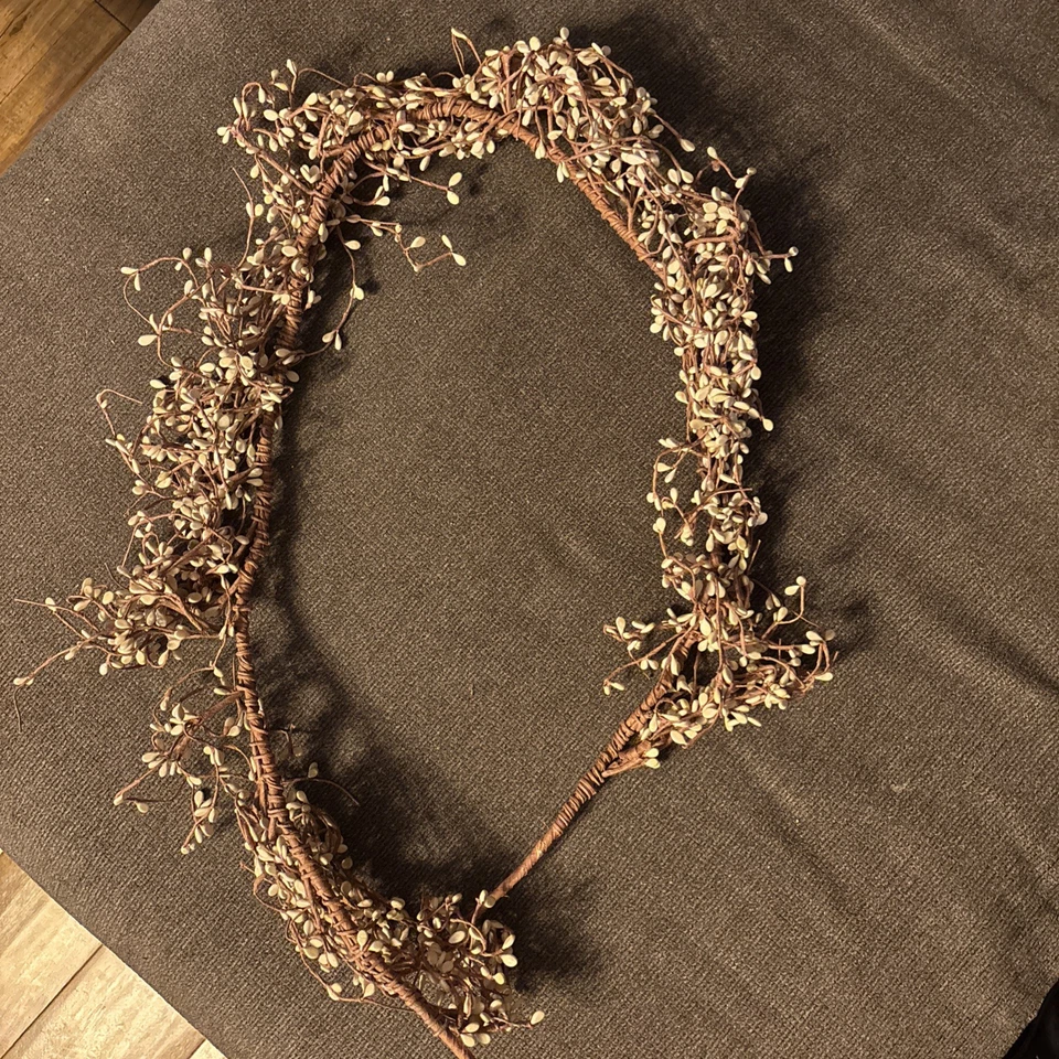 Guirnalda EV-C12 Pip Berry en color azul rural y crema decoración del hogar guirnaldas evento Foto 2 de 3