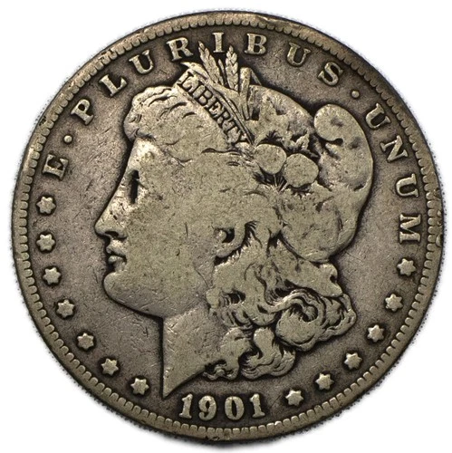 1901 S Morgan Silver Dollar $1 Fine FN F+ San Francisco
