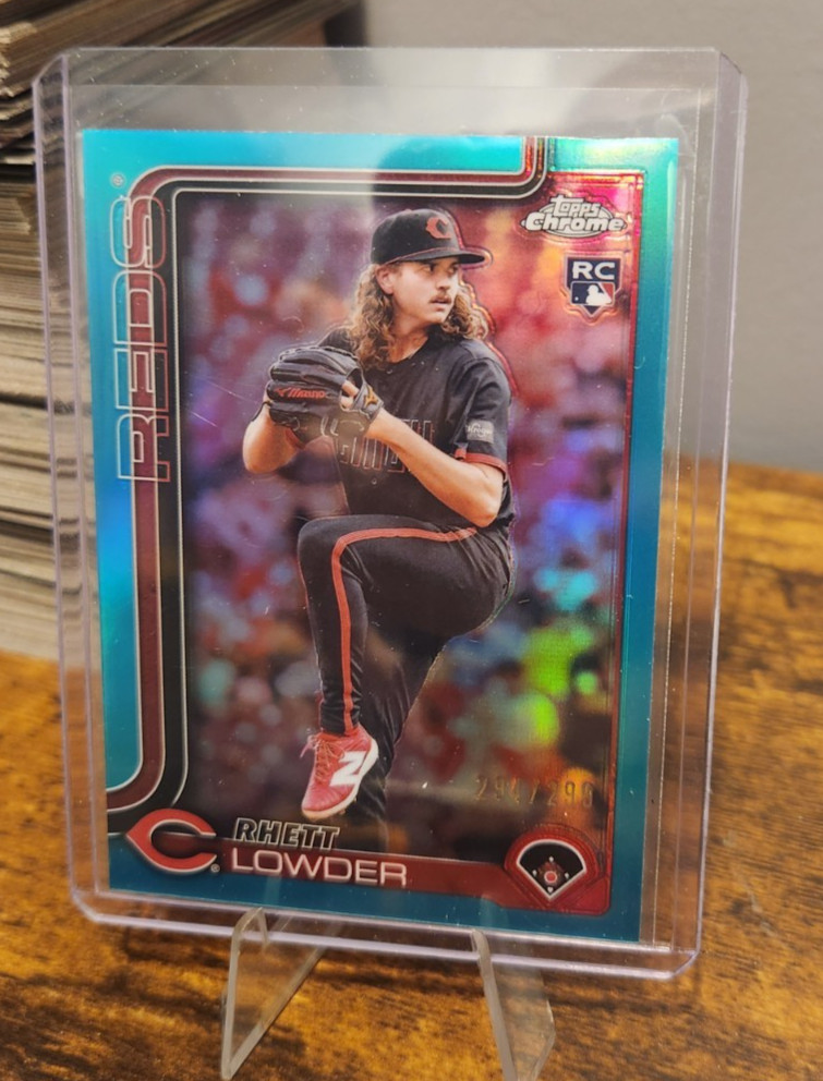 2025 Topps Chrome - Rhett Lowder #147 Teal Refractor /299 (RC)