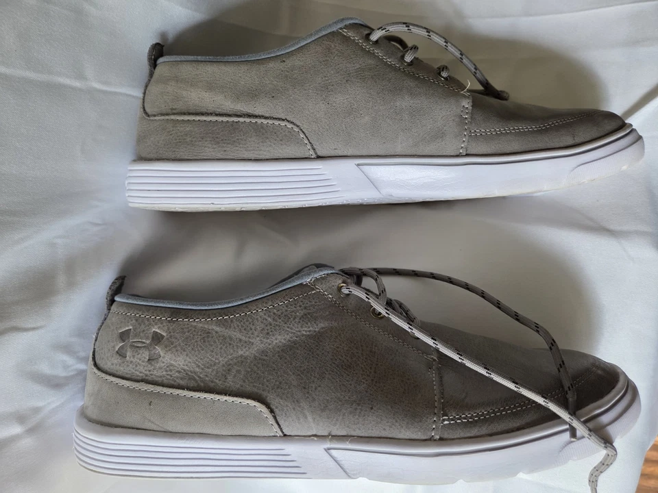 Under Armour Street Encounter Gris Cuero Zapatillas Sin Cordones Zapatos Informales Para Hombre’s 11 Foto 2 de 4