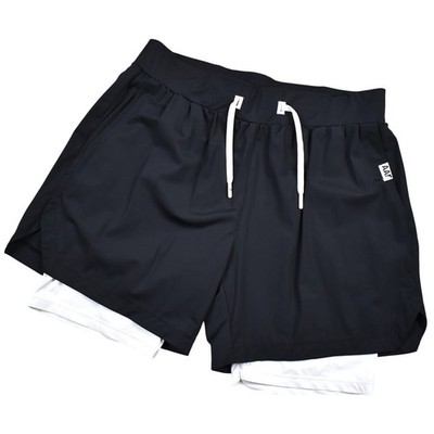 AAR All American Roughneck Shorts Men's M Black Workout Lined Training Crossfit