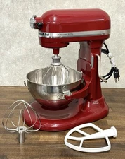 KitchenAid Professional 5 Plus Red Bowl-Lift Stand Mixer with Attachments-