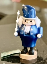Richard Glaesser Nutcracker Wizard Blue Silver White 8” New With Tag Free Ship