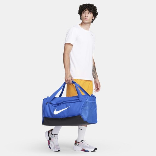 Authentic Nike Brasilia 9.5 Duffel Medium Bag Blue Duffel Gym Training 60L BNWT - Picture 12 of 12