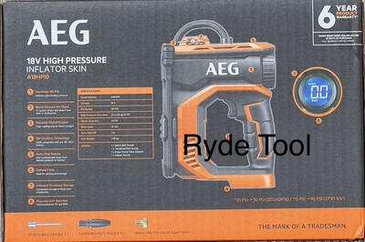 AEG 18V High Pressure Inflator, AU Australia