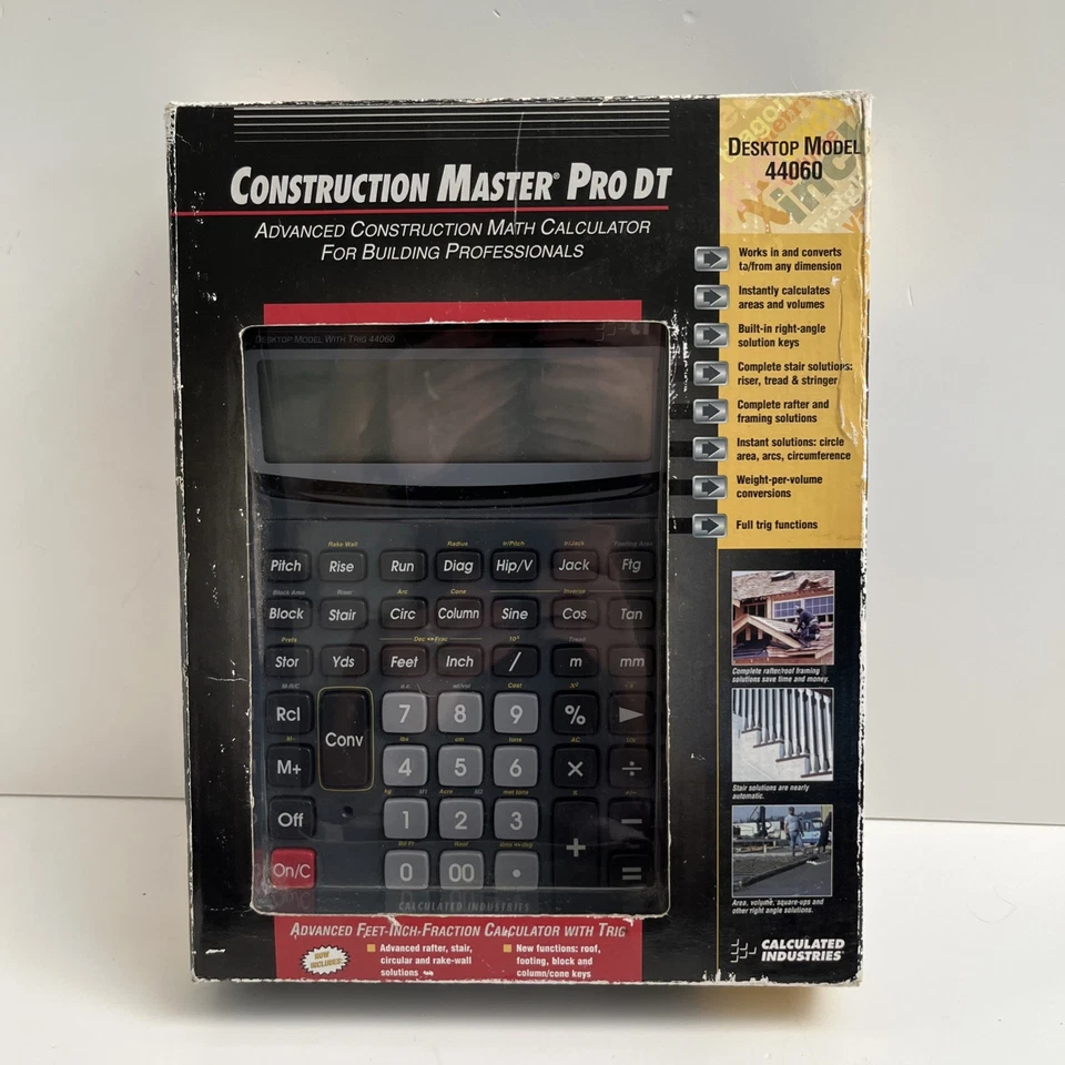 Calculated Industries Construction Master Pro DT Desktop Calculator 44060 NEW - Image 2 of 4