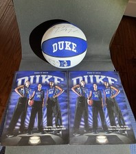 Duke Men  s Basketball Lot. With Signed Mini Basketball Mason Plumlee Ryan Kelly