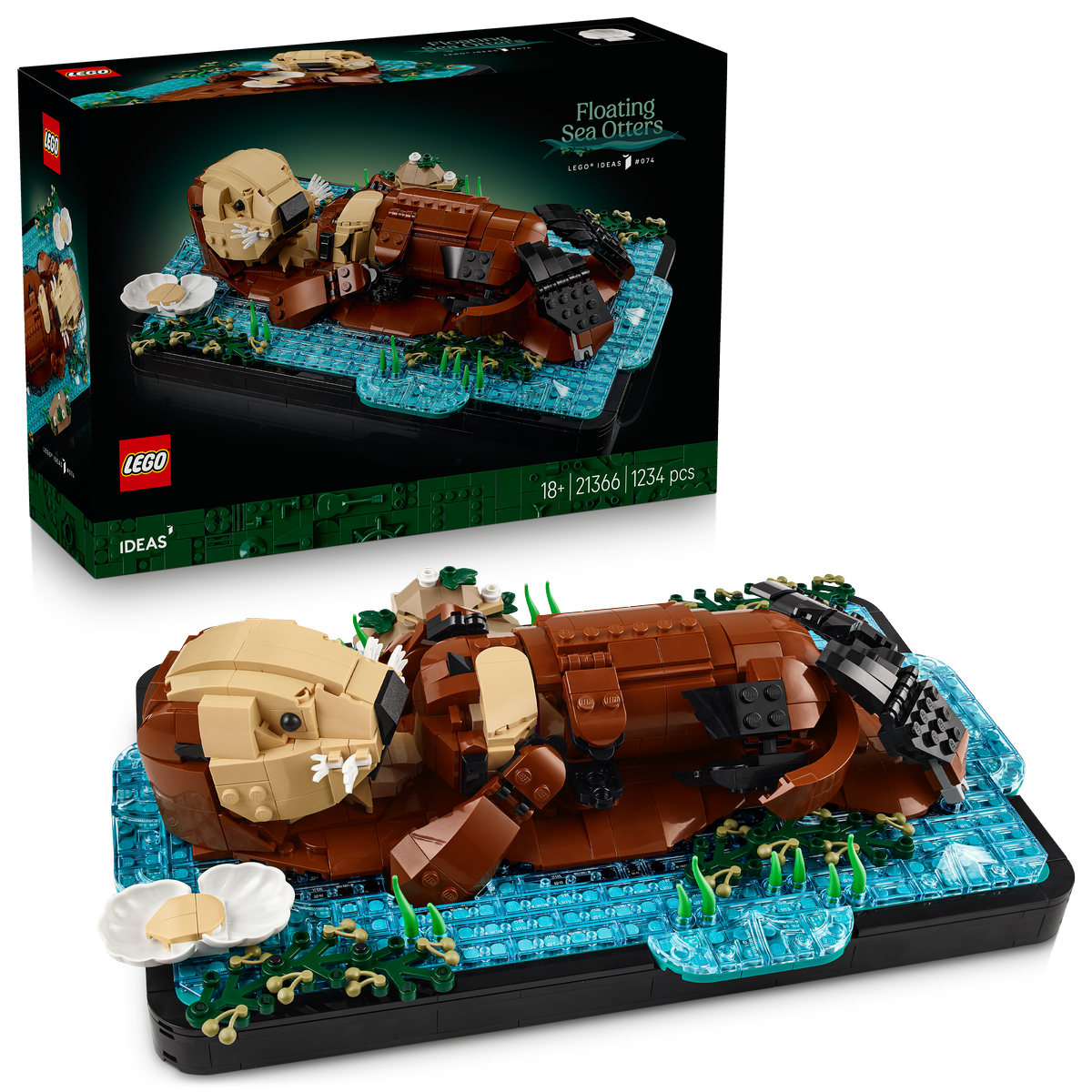 Lego Ideas Floating Sea Otters Building Set For Adults 21366 - - Image 12