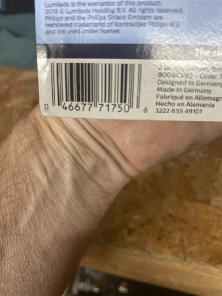 Philips Paquete de 2 Bombillas Blanco Ultra Brillante Cristal Visión 12V 55W Foto 2 de 2