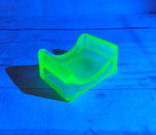 Uranium Glass 1930s Art Deco Lillicrap's Razor Hone Sharper