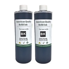 Refill Ink Kit Bottles Black for Canon PG-260 PG-275 PG-285 Ink 2X500ml