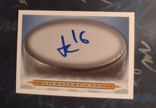 Trevor Connelly Autographed Hockey Puck Signature Card Vegas Golden Knights LW