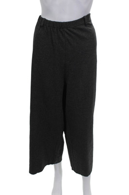 Lilith Women Cropped Checked Gray Viscose Blend Pants Size XL