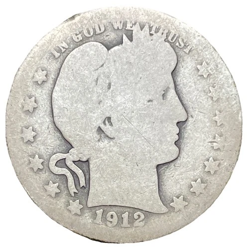 1912 Barber Quarter - 90% Silver Constitutional Coin *FREE SHIPPING*
