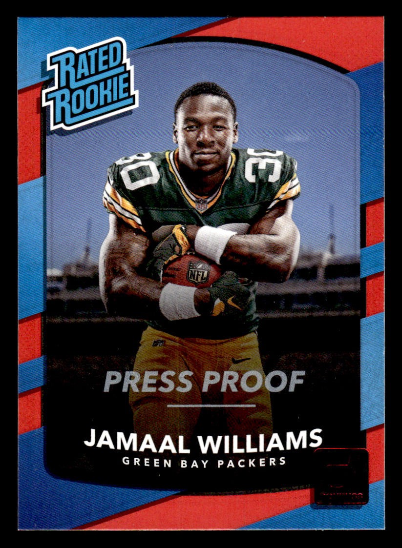 Jamaal Williams Panini Donruss #317 Red Press Proof