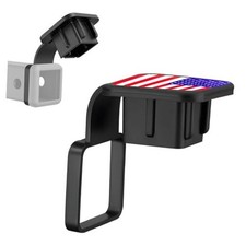 Trailer Hitch Cover 2 Inch Dustproof Tow Receiver Covers Tube Flag With Buckle