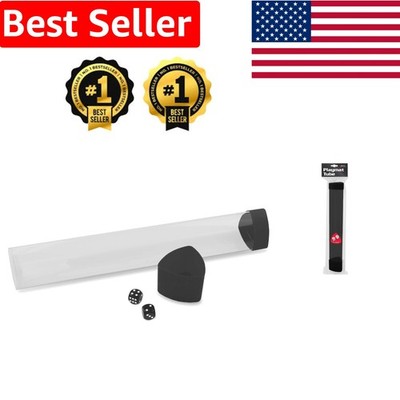 Stylish Smoke Playmat Tube with Oversized Cap & 2 Free Dice - Durable & Secure